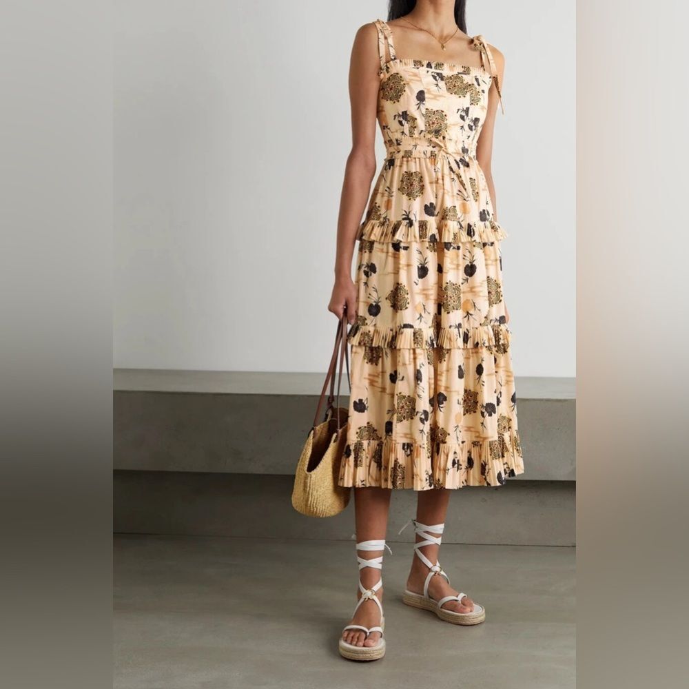 EXCELLENT PRE-LOVED ULLA JOHNSON LUMA DRESS 12